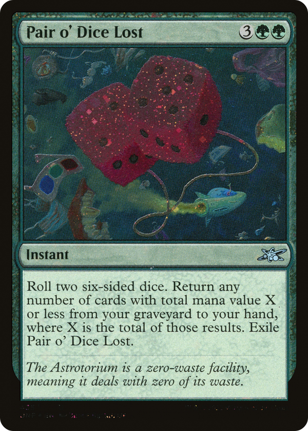 Pair o' Dice Lost (Galaxy Foil) (435) [Unfinity] foil - Deck Out Gaming