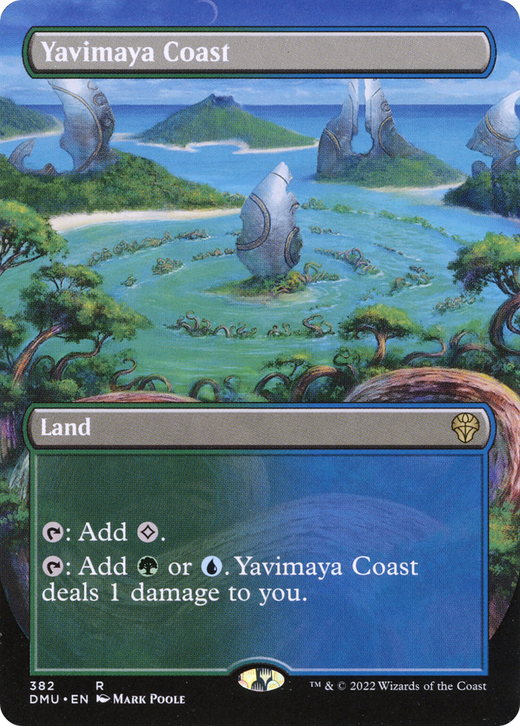 Yavimaya Coast (Borderless) (382) [Dominaria United] - Deck Out Gaming