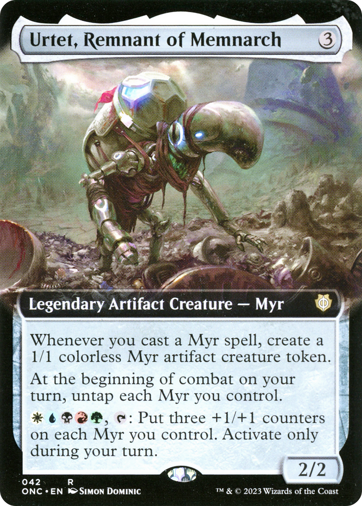 Urtet, Remnant of Memnarch (Extended Art) (42) [Phyrexia: All Will Be One Commander] foil - Deck Out Gaming