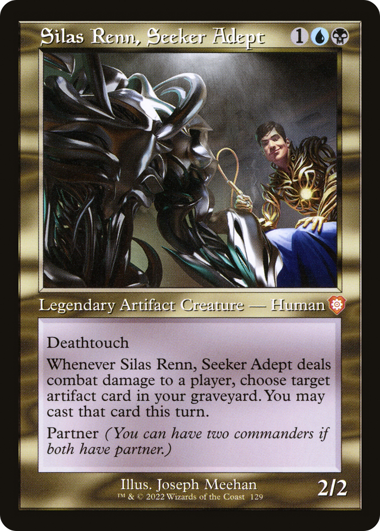 Silas Renn, Seeker Adept (Retro Frame) (129) [The Brothers' War Commander] - Deck Out Gaming