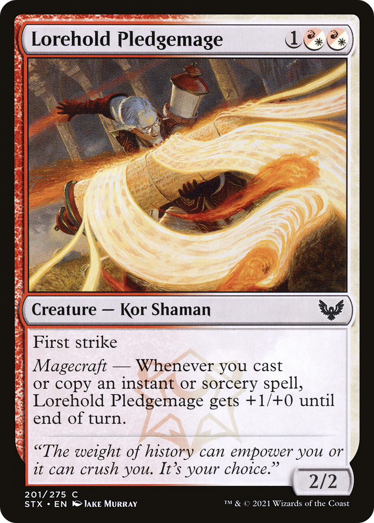 Lorehold Pledgemage (201) [Strixhaven: School of Mages] foil - Deck Out Gaming