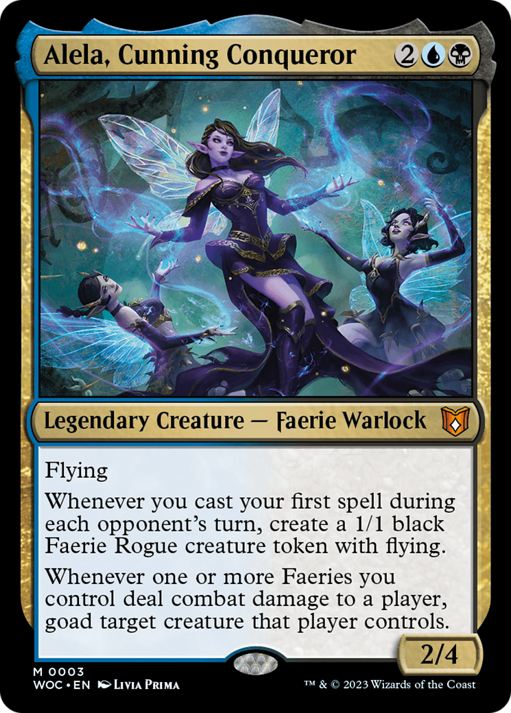 Alela, Cunning Conqueror (3) [Wilds of Eldraine Commander] - Deck Out Gaming