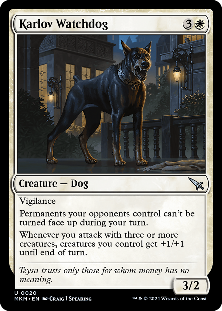 Karlov Watchdog (20) [Murders at Karlov Manor] - Deck Out Gaming