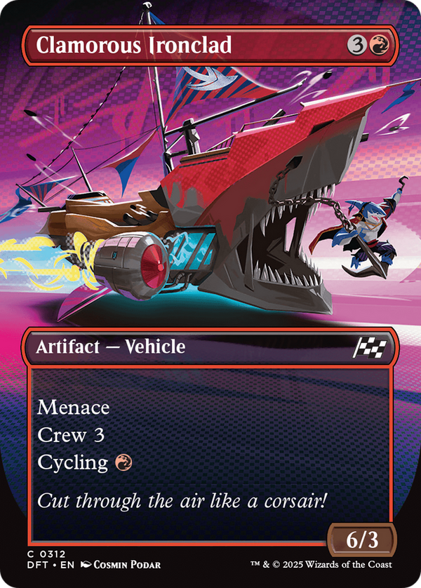 Clamorous Ironclad (Borderless) (312) [Aetherdrift] - Deck Out Gaming