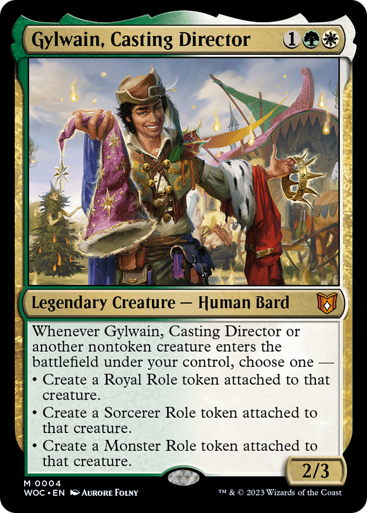 Gylwain, Casting Director (4) [Wilds of Eldraine Commander] - Deck Out Gaming