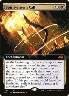 Spirit-Sister's Call (Extended Art) (495) [Kamigawa: Neon Dynasty] foil - Deck Out Gaming
