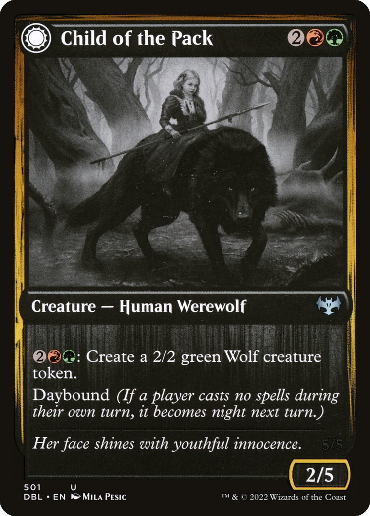 Child of the Pack (501) [Innistrad: Double Feature] foil - Deck Out Gaming