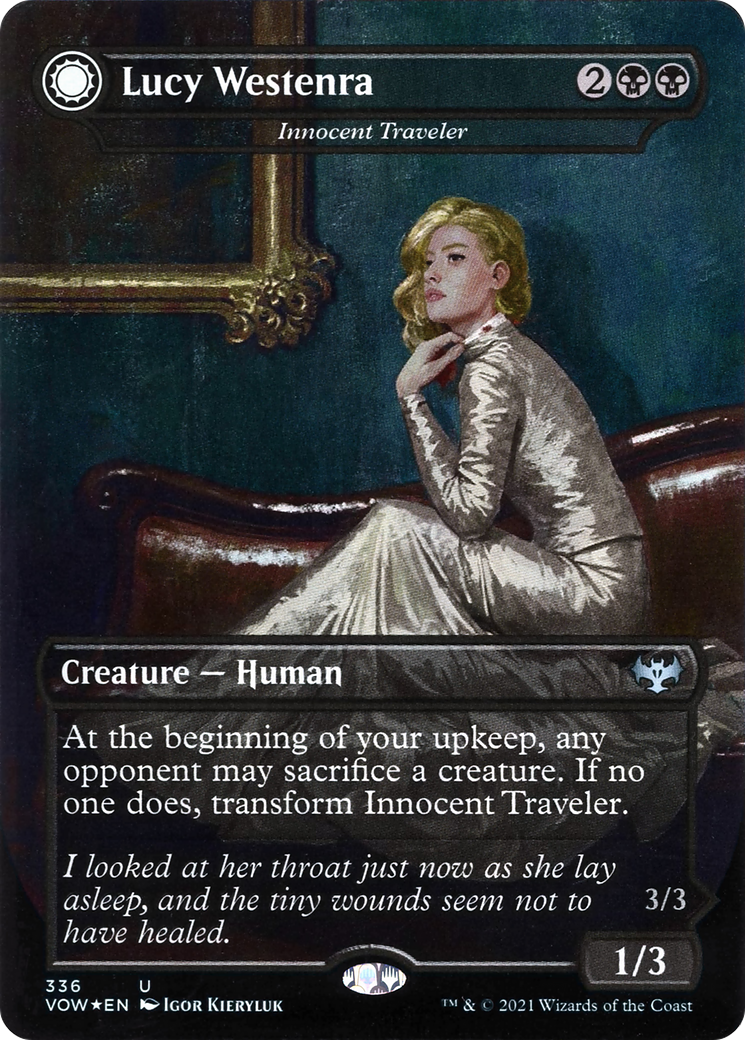 Innocent Traveler // Malicious Invader (336) [Innistrad: Crimson Vow] foil - Deck Out Gaming