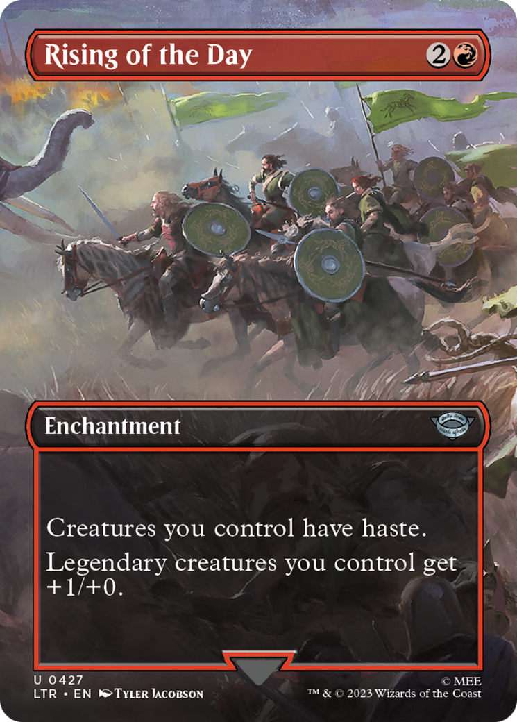 Rising of the Day (Borderless) (427) [The Lord of the Rings: Tales of Middle-earth] foil - Deck Out Gaming