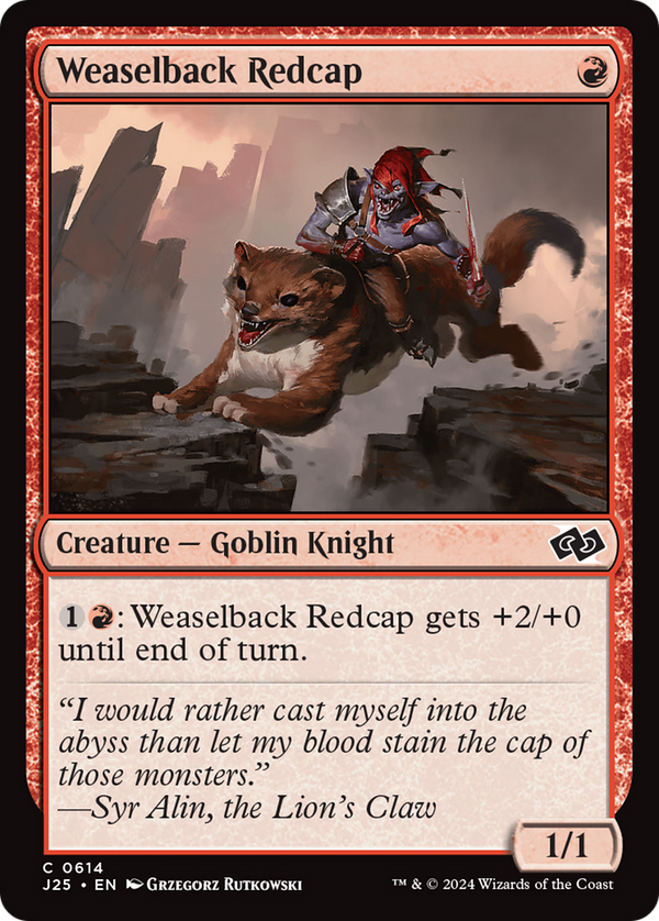 Weaselback Redcap (614) [Foundations Jumpstart] - Deck Out Gaming
