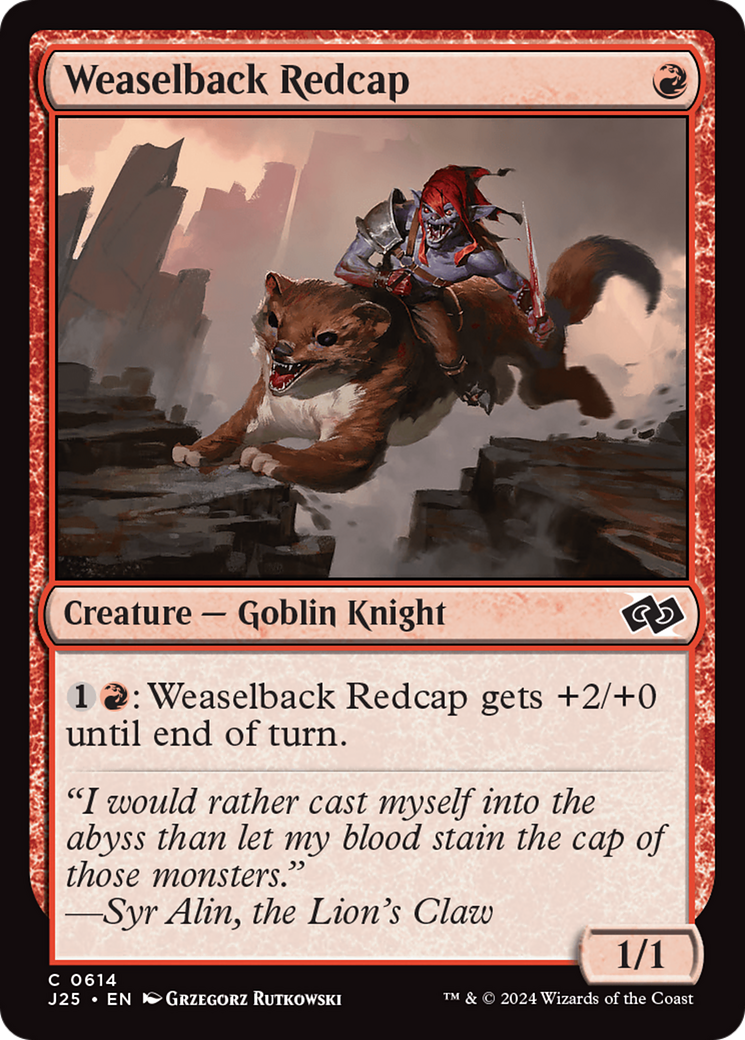 Weaselback Redcap (614) [Foundations Jumpstart] - Deck Out Gaming