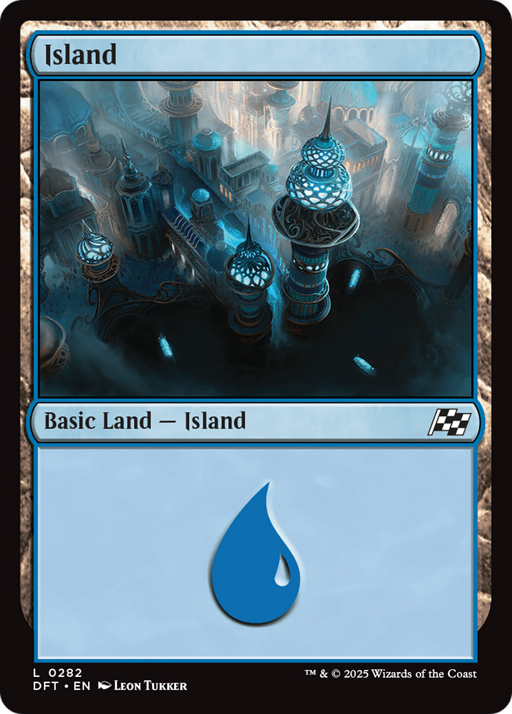 Island (0282) (282) [Aetherdrift] foil - Deck Out Gaming