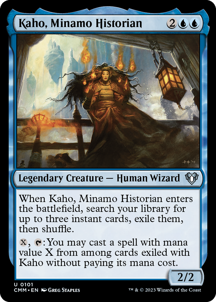 Kaho, Minamo Historian (101) [Commander Masters] foil - Deck Out Gaming