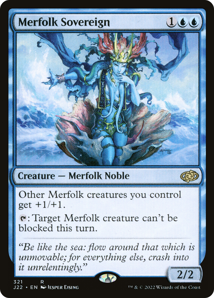 Merfolk Sovereign (321) [Jumpstart 2022] - Deck Out Gaming