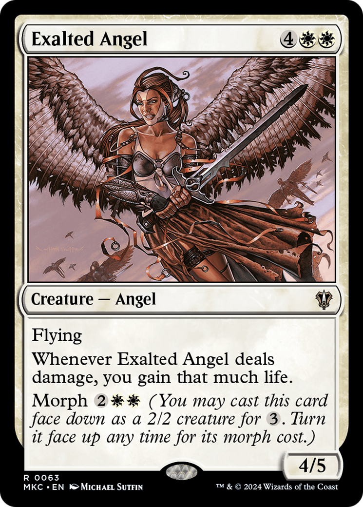 Exalted Angel (63) [Murders at Karlov Manor Commander] - Deck Out Gaming