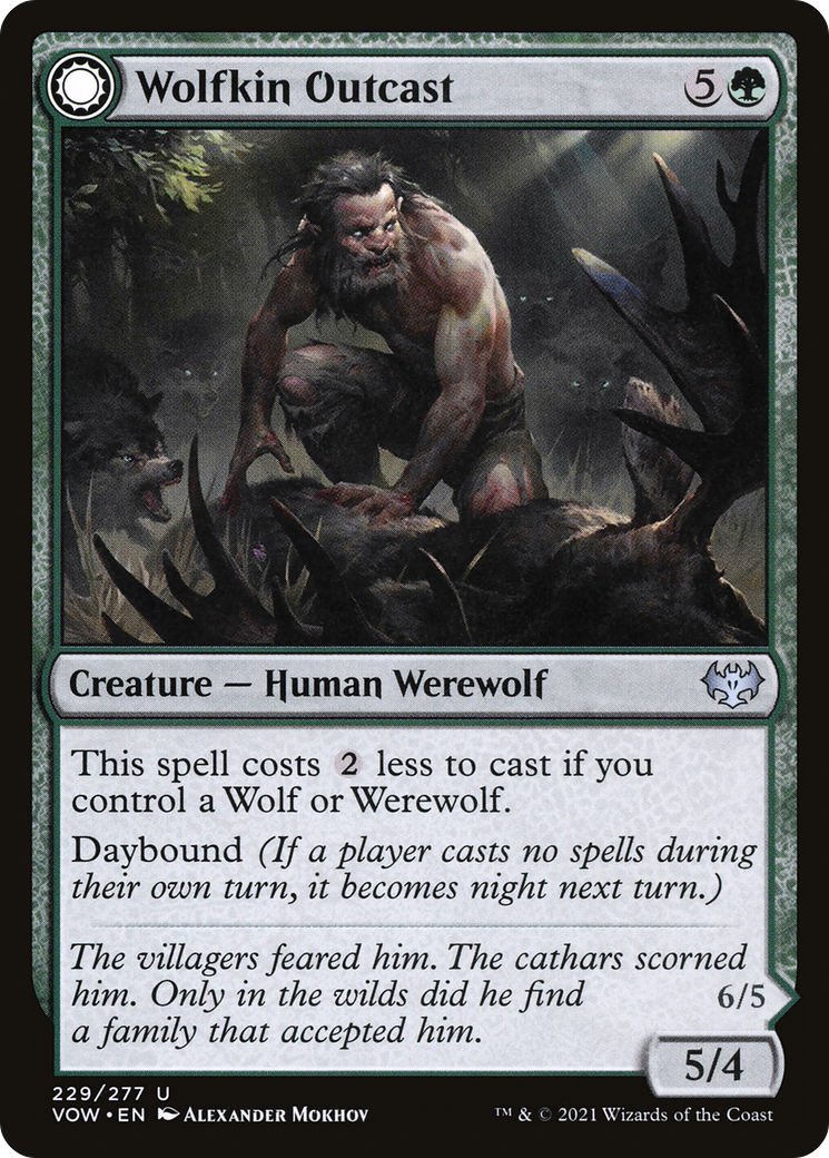 Wolfkin Outcast (229) [Innistrad: Crimson Vow] foil - Deck Out Gaming