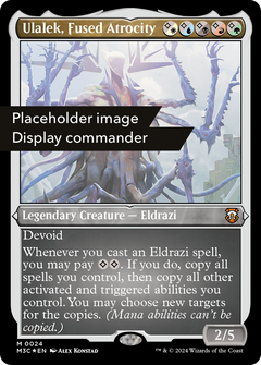 Ulalek, Fused Atrocity (Display Commander) (Ripple Foil) - Thick Stock (151) [Modern Horizons 3 Commander] foil - Deck Out Gaming