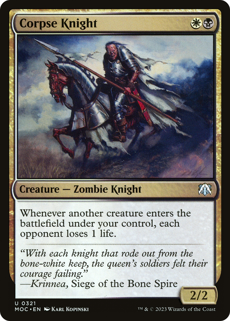Corpse Knight (321) [March of the Machine Commander] - Deck Out Gaming