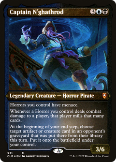 Captain N'ghathrod (931) [Commander Legends: Battle for Baldur's Gate] etched - Deck Out Gaming