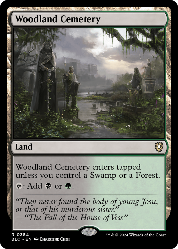 Woodland Cemetery (354) [Bloomburrow Commander] - Deck Out Gaming
