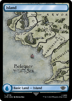 Island (0716) (Surge Foil) (716) [The Lord of the Rings: Tales of Middle-earth] foil - Deck Out Gaming