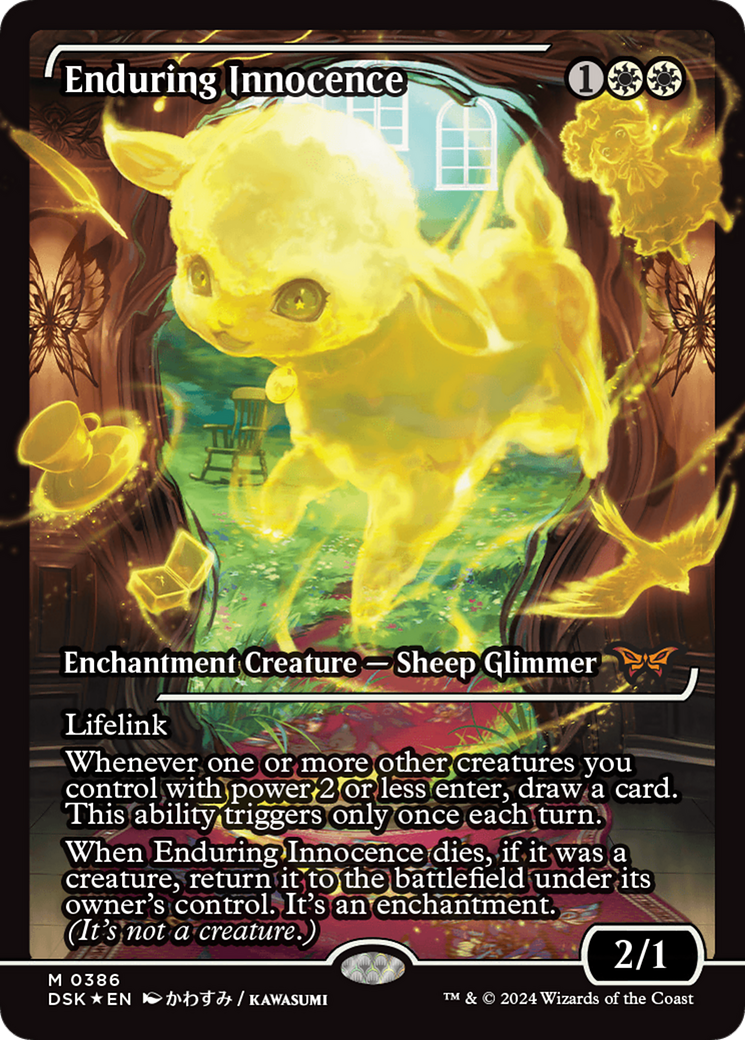 Enduring Innocence (Showcase) (386) [Duskmourn: House of Horror] foil - Deck Out Gaming