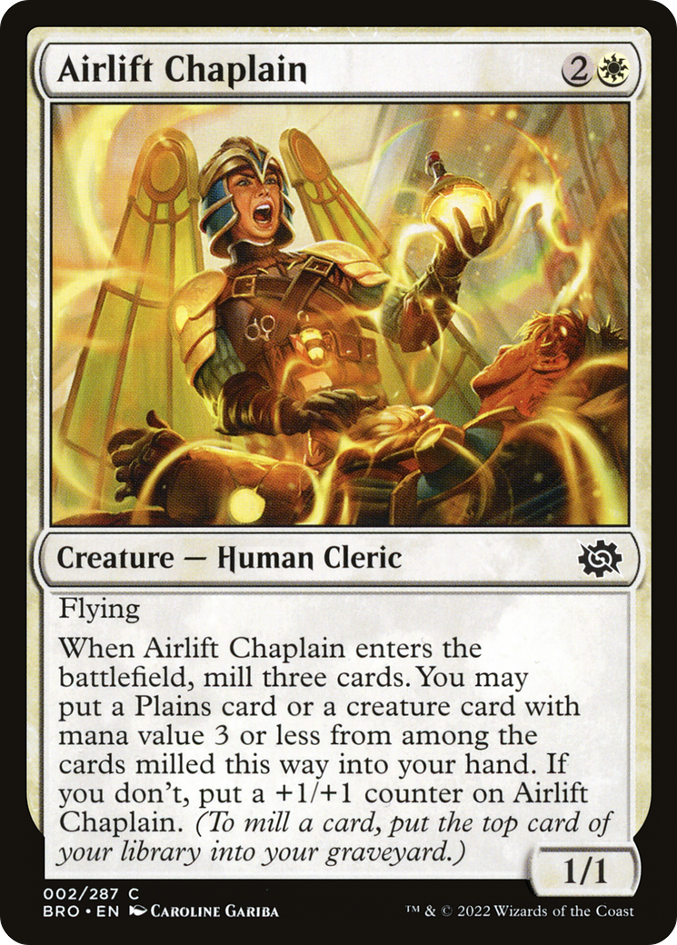 Airlift Chaplain (2) [The Brothers' War] - Deck Out Gaming
