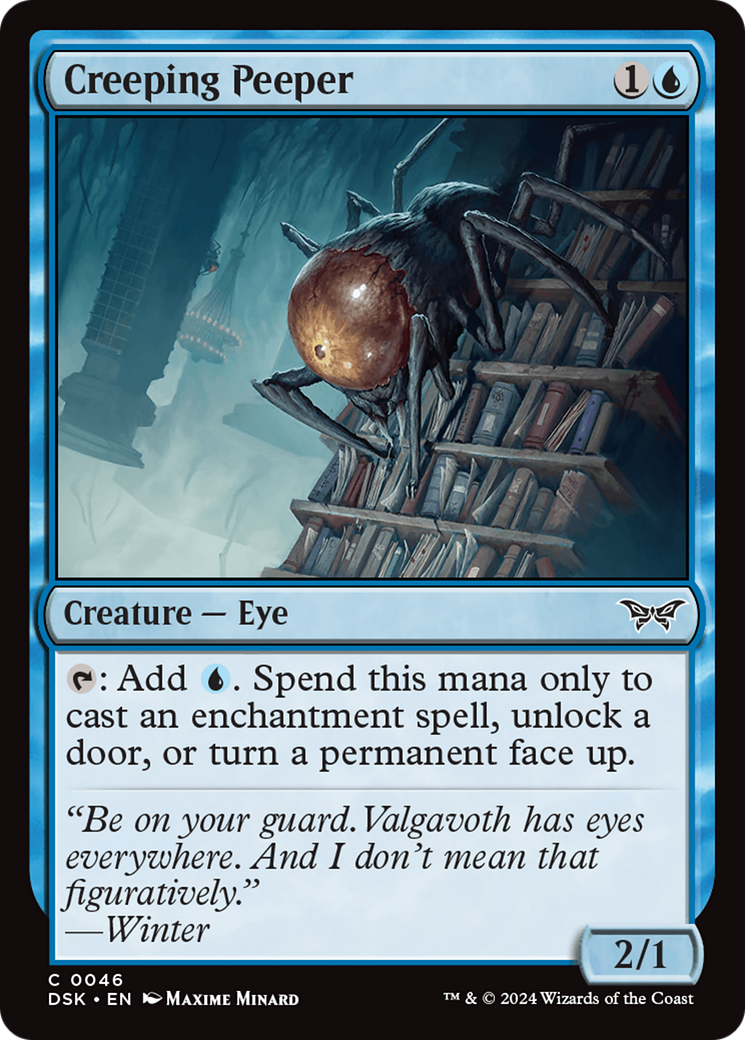 Creeping Peeper (46) [Duskmourn: House of Horror] foil - Deck Out Gaming