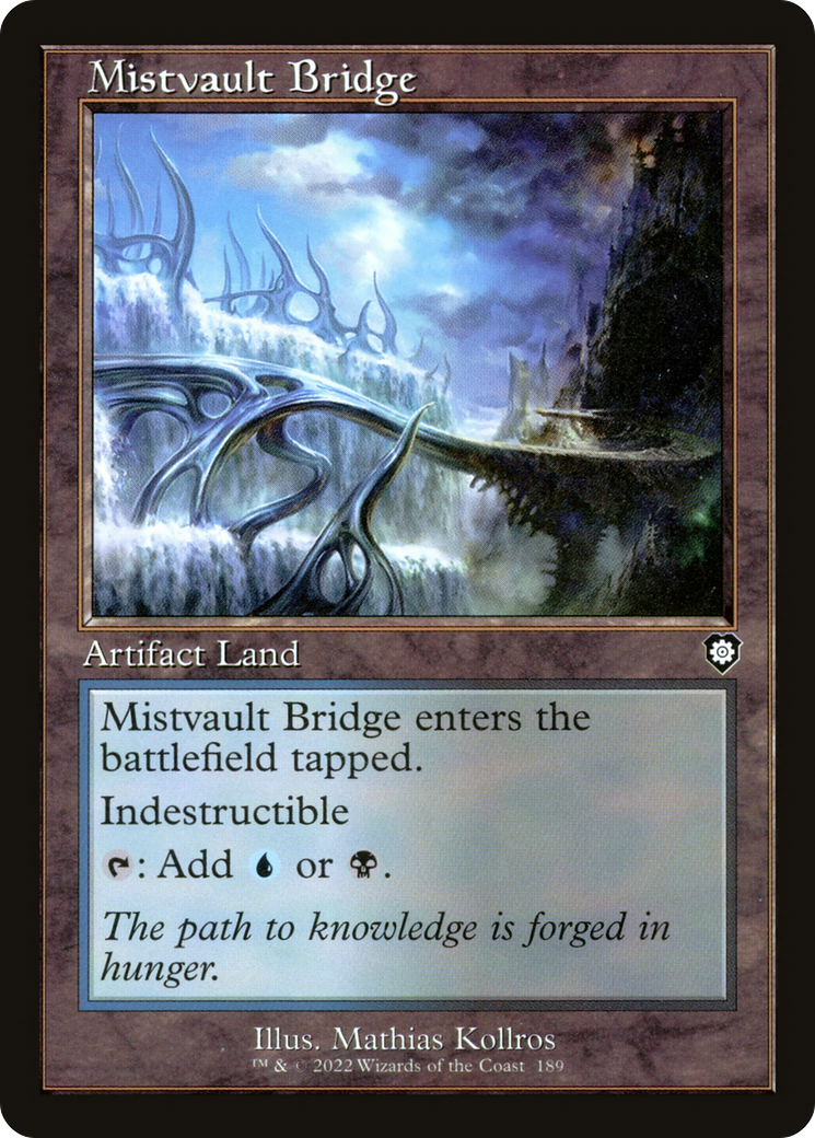 Mistvault Bridge (Retro Frame) (189) [Commander: The Brothers' War] - Deck Out Gaming