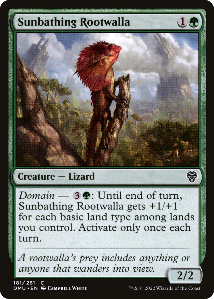 Sunbathing Rootwalla (181) [Dominaria United] foil - Deck Out Gaming