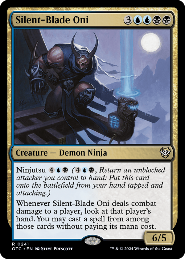 Silent-Blade Oni (241) [Outlaws of Thunder Junction Commander] - Deck Out Gaming