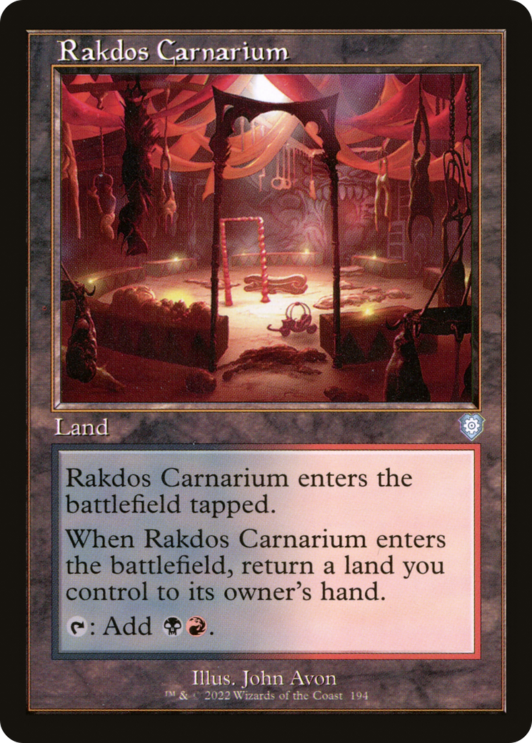 Rakdos Carnarium (Retro Frame) (194) [Commander: The Brothers' War] - Deck Out Gaming