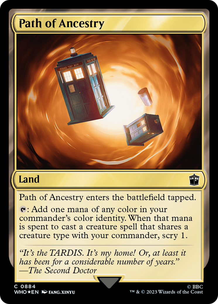 Path of Ancestry (Surge Foil) (884) [Doctor Who] foil - Deck Out Gaming