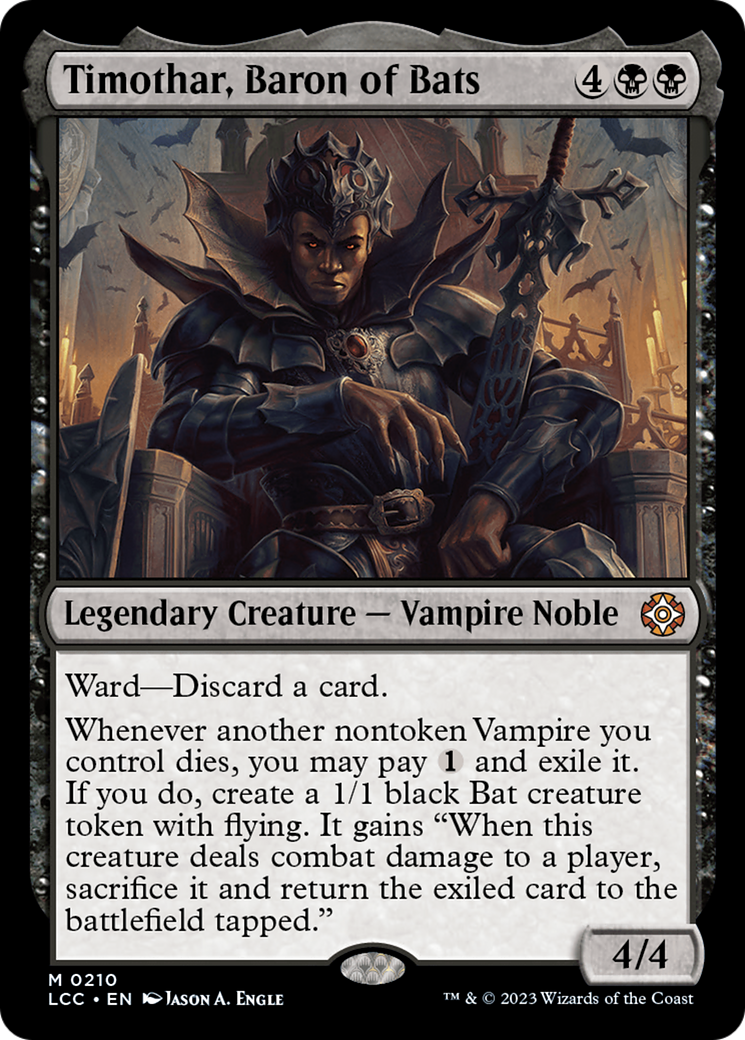 Timothar, Baron of Bats (210) [The Lost Caverns of Ixalan Commander] - Deck Out Gaming