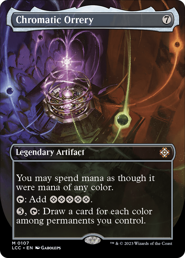 Chromatic Orrery (Borderless) (107) [The Lost Caverns of Ixalan Commander] foil - Deck Out Gaming