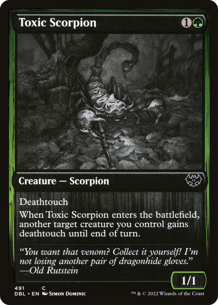 Toxic Scorpion (491) [Innistrad: Double Feature] foil - Deck Out Gaming