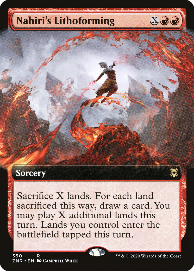 Nahiri's Lithoforming (Extended Art) (350) [Zendikar Rising] - Deck Out Gaming