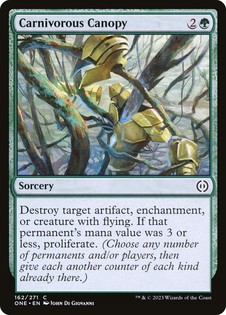 Carnivorous Canopy (162) [Phyrexia: All Will Be One] foil - Deck Out Gaming