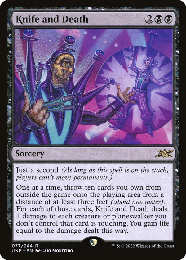 Knife and Death (77) [Unfinity] - Deck Out Gaming