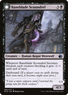 Baneblade Scoundrel // Baneclaw Marauder (85) [Innistrad: Midnight Hunt] foil - Deck Out Gaming