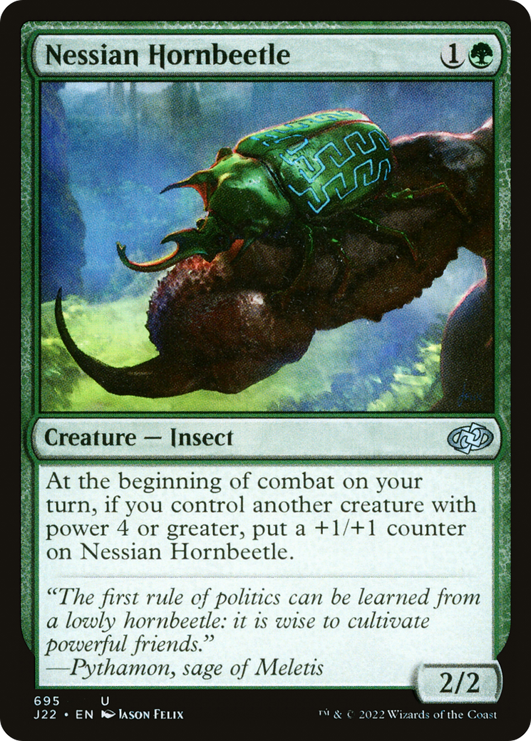 Nessian Hornbeetle (695) [Jumpstart 2022] - Deck Out Gaming