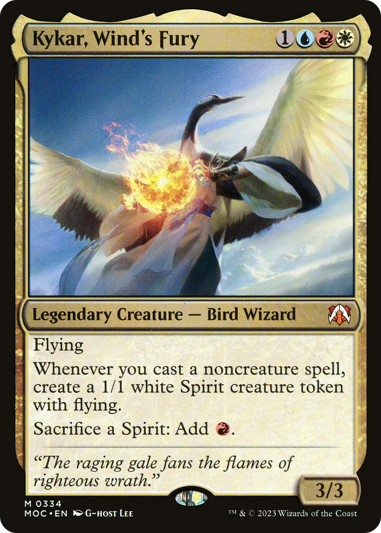 Kykar, Wind's Fury (334) [March of the Machine Commander] - Deck Out Gaming