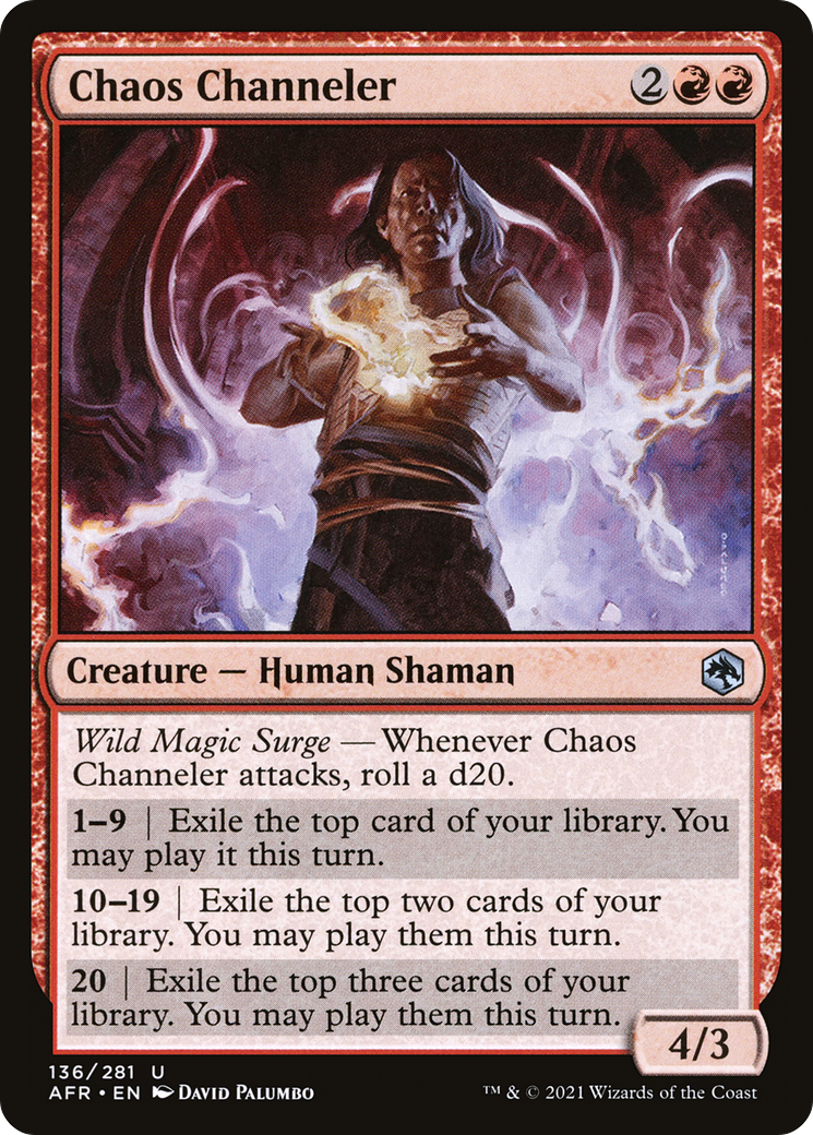 Chaos Channeler (136) [Adventures in the Forgotten Realms] foil - Deck Out Gaming