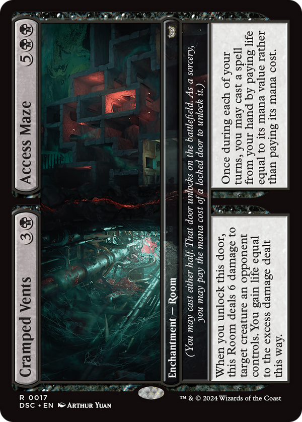 Cramped Vents // Access Maze (17) [Duskmourn: House of Horror Commander] - Deck Out Gaming
