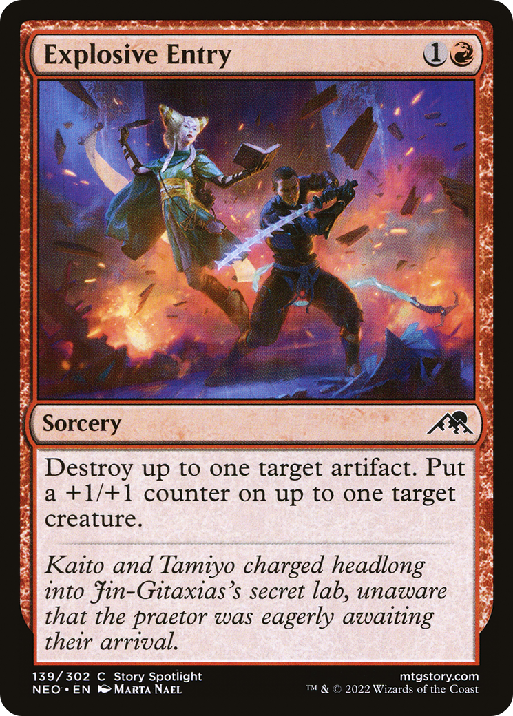 Explosive Entry (139) [Kamigawa: Neon Dynasty] foil - Deck Out Gaming