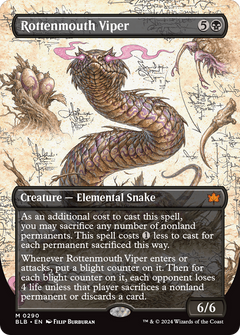 Rottenmouth Viper (Borderless) (290) [Bloomburrow] - Deck Out Gaming