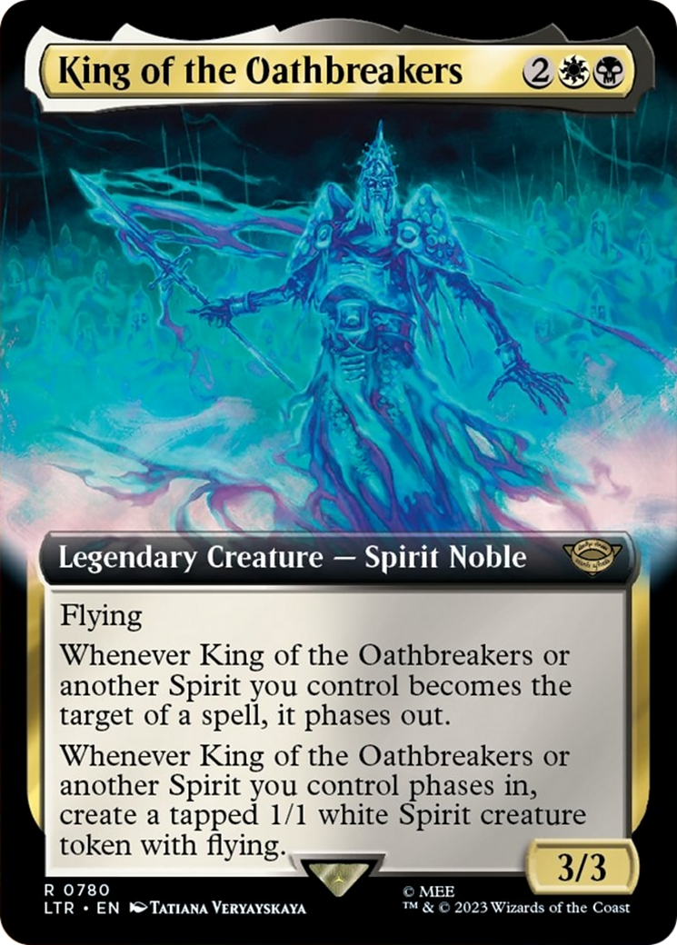 King of the Oathbreakers (Extended Art) (Surge Foil) (780) [The Lord of the Rings: Tales of Middle-earth] foil - Deck Out Gaming