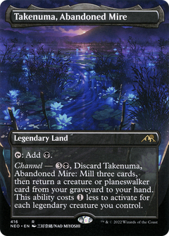 Takenuma, Abandoned Mire (Borderless) (416) [Kamigawa: Neon Dynasty] - Deck Out Gaming