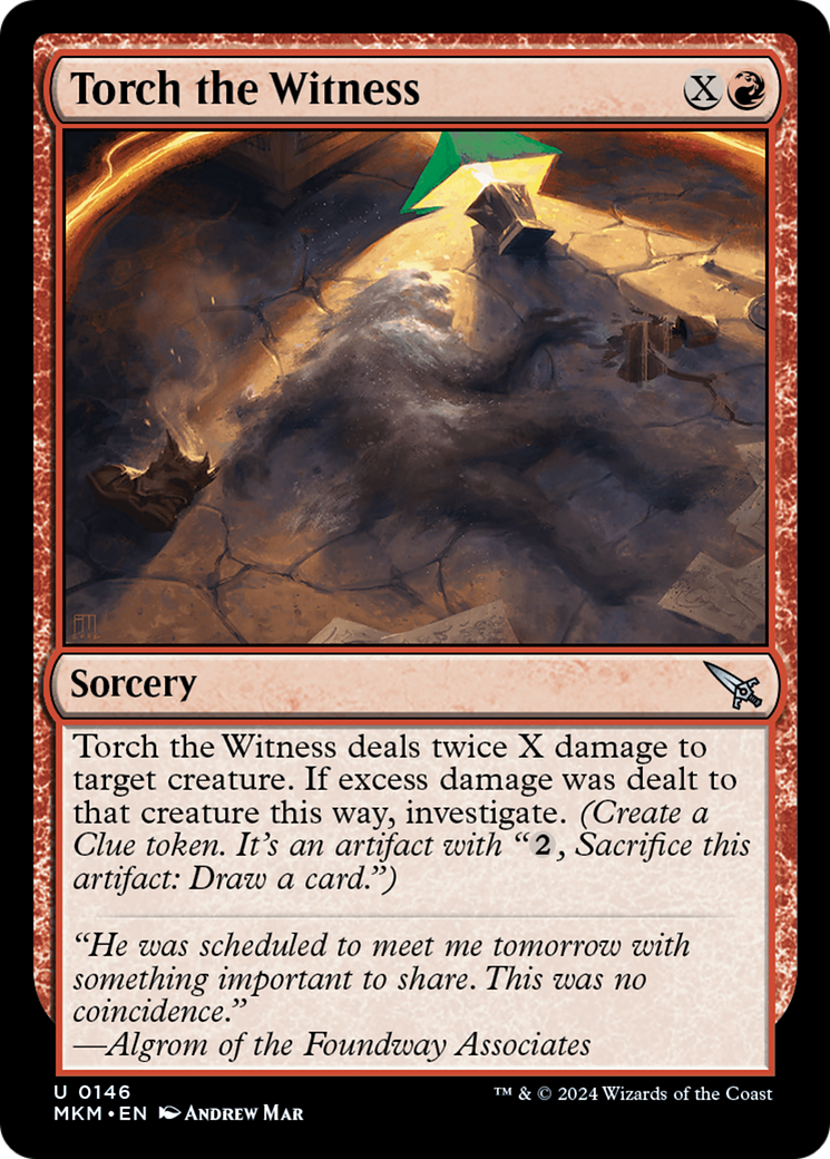 Torch the Witness (b) (146) [Murders at Karlov Manor] foil - Deck Out Gaming