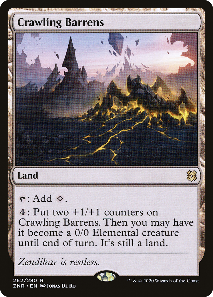 Crawling Barrens (262) [Zendikar Rising] foil - Deck Out Gaming